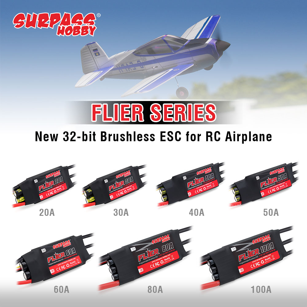 SURPASS-HOBBY-FLIER-Serie-NEUER-32-Bit-30A-Brushless-ESC-mit-55V4A-BEC-Unterstuumltzung-fuumlr-Progr-1992679-1